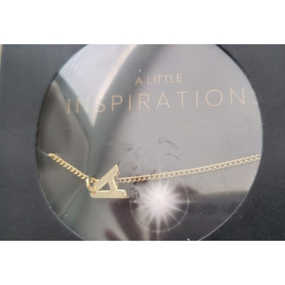 Gold Letter A Dainty 14K Gold Minimalist Necklace - Picture 5 of 6